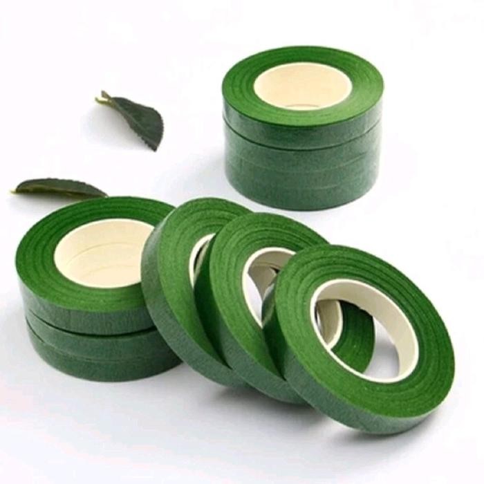 

FLORAL TAPE 10 yard hijau selotip daun isolasi bunga