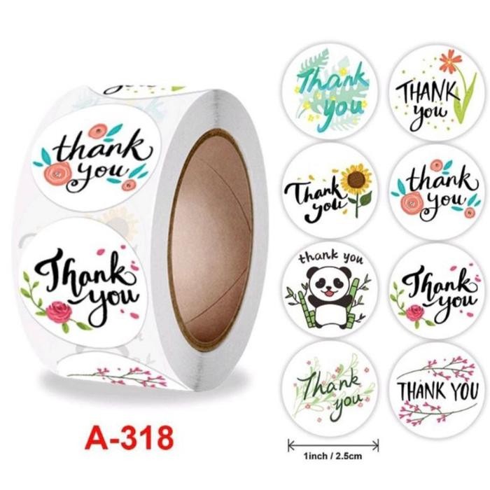 

Stiker terima kasih / Thank you 100 pc