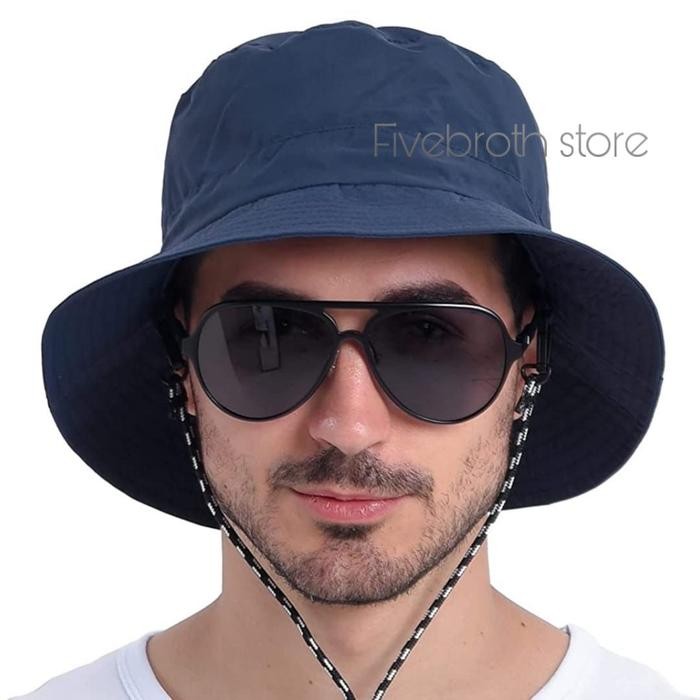 Topi Pria Bucket Rimba Polos Outdoor Distro Hight Quality