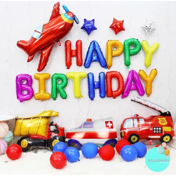 

Terlaris MOBIL HAPPY BIRTHDAY RAINBOW DEKORASI SET/BALON FOIL MOBIL SALE