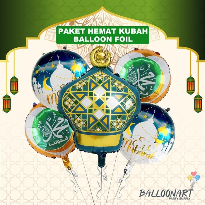 

Terlaris PAKET HEMAT KUBAH BALLOON FOIL/BALON RAMADHAN/IDUL FITRI/MARHABAN/LEBARAN/EID MUBARAK SALE