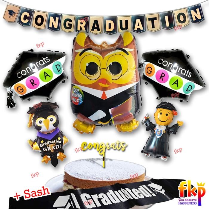 

Terlaris FUN KIDS PARTY Paket Dekorasi Balon Wisuda Full / Dekor Congratulation SALE