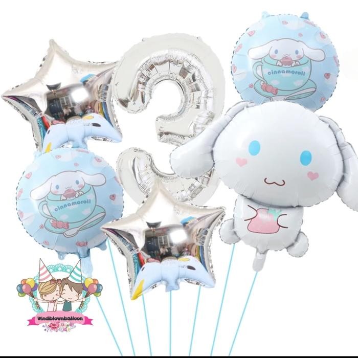 

Terlaris Windblown Balloon Foil Set Cinnamoroll with Number/Birthday Girl Decoration SALE