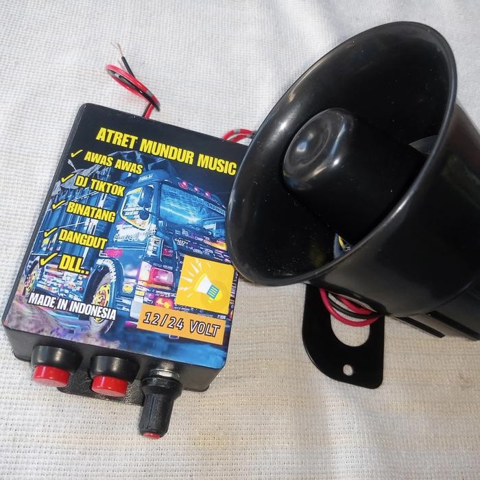 Denso Otomart - Alarm Mundur Mp3 Nada / Alaram Truk Mobil Awas Awas 12/24 Volt