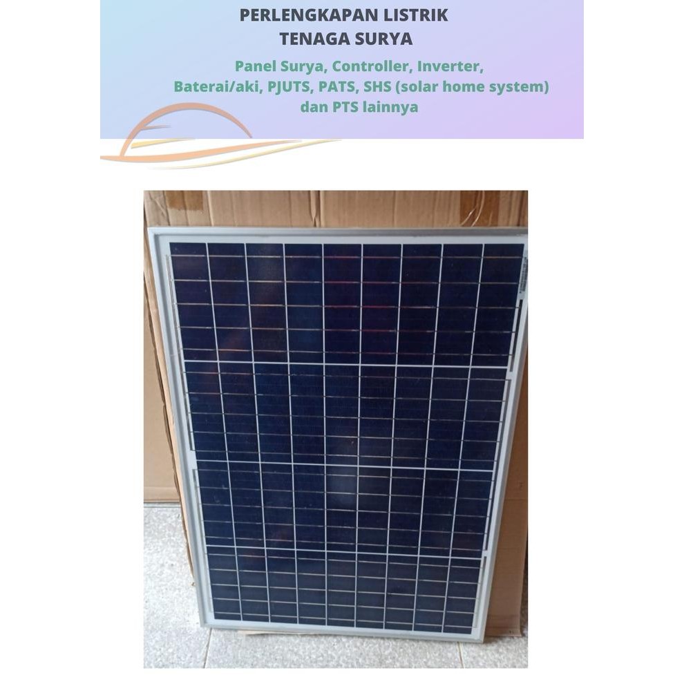 TERLARIS Solar Panel 50 WP Panel Surya Poly 50WP