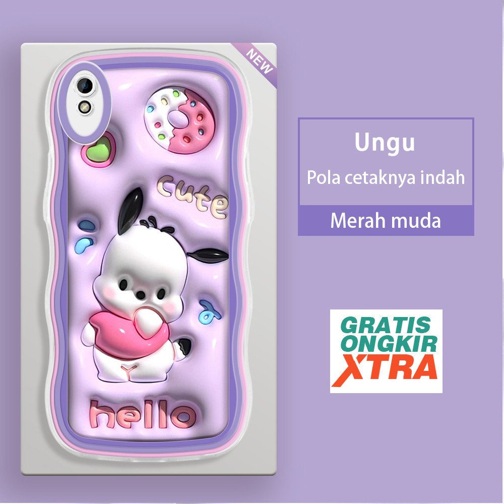 Casing HP Redmi 6 6A 7 8 8A Pro 9 9A 9I 9AT 9C 10A 10C 10 5G 13 13C POCO C65  Pola Selamat Pochacco 