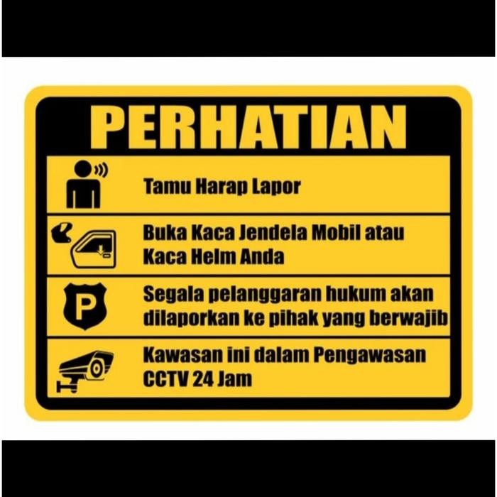 

Plang Rambu Harap Lapor Alumunium Plat