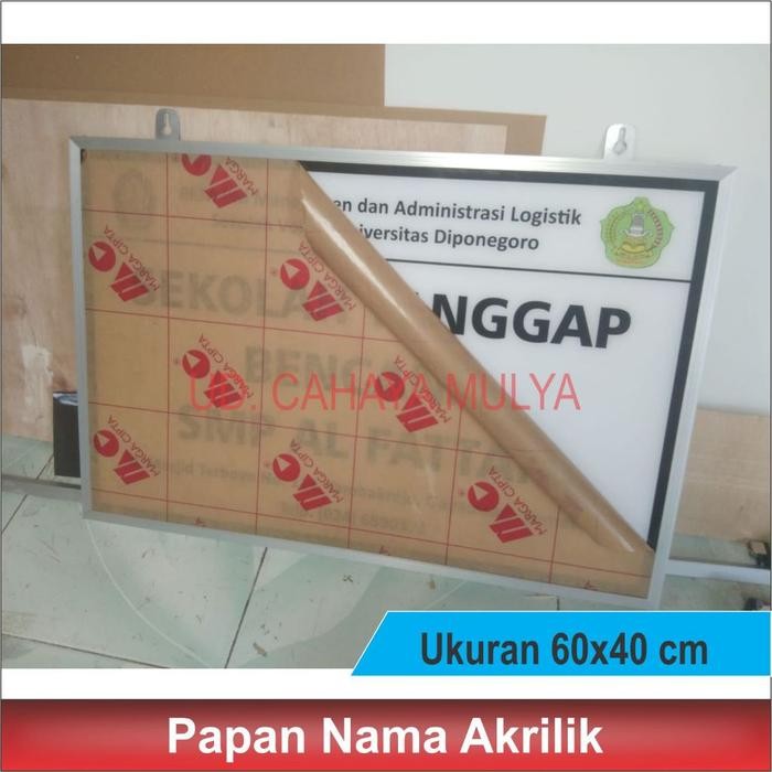 

Plang Papan Nama Sekolah Tk/Sd/Smp/Sma/Smk/Kantor