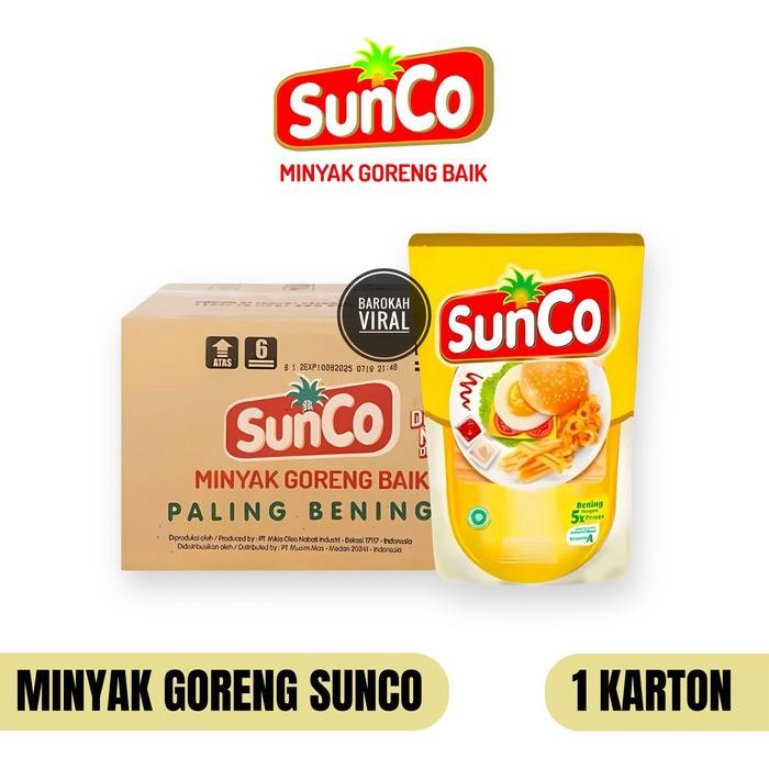 

Sunco Minyak Goreng Pouch 2 L Dus Isi 6 - Cooking Oil