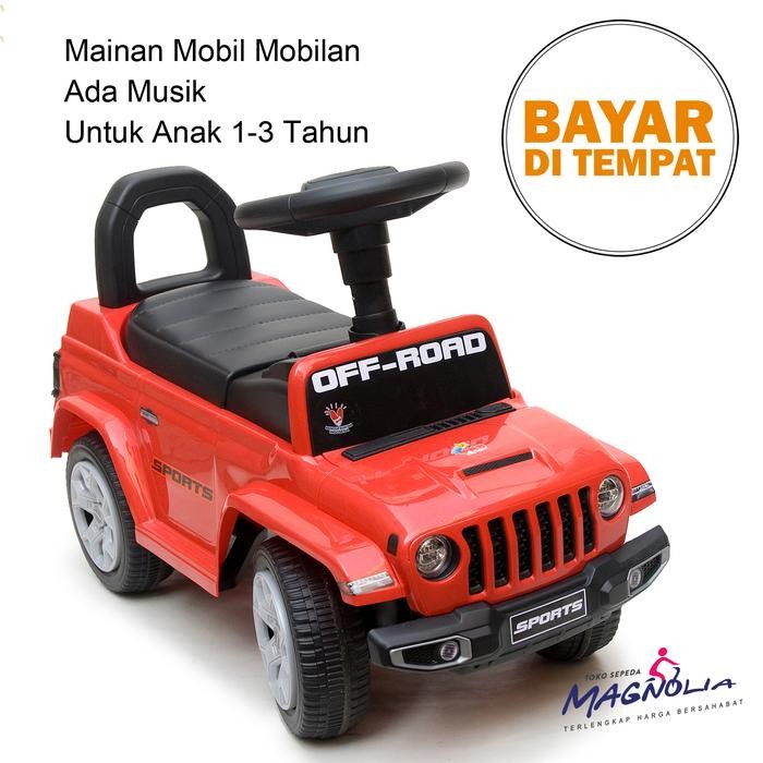 Rrady  Mainan Mobil Mobilan Dorong Anak Laki 1 - 3 Tahun