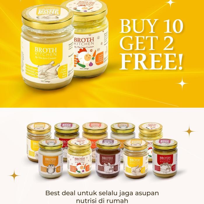 

BONE BROTH - BUY 10 GET 2 FREE - BISA MIX VARIANT