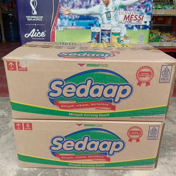 

Minyak Goreng Sedaap 1 Liter 1 Dus