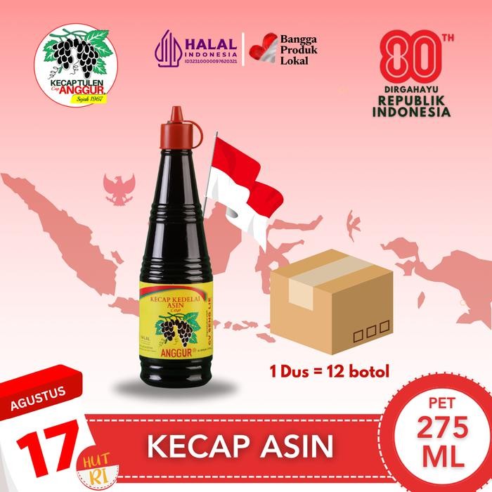 

Kecap Asin Cap Anggur 275 ml - 1 Karton