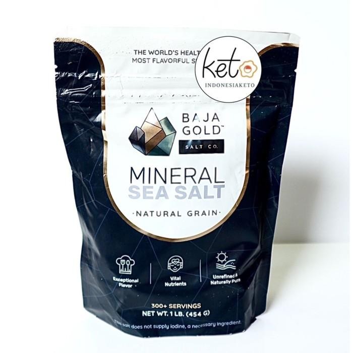

Baja Gold Mineral Sea Salt Garam 454 gr , ORI 100% USA
