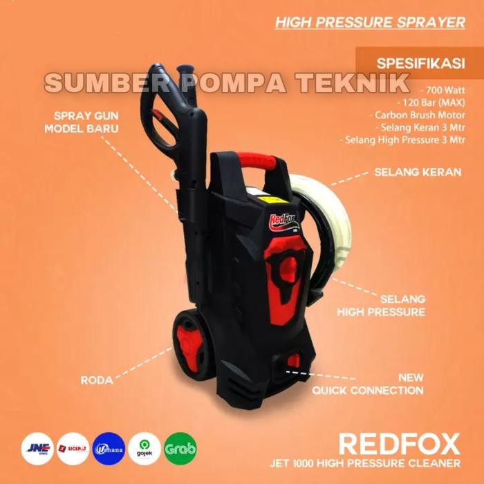 Mesin Jet Cleaner Readfox RX-Jet 1000 Pressure 120 Bar