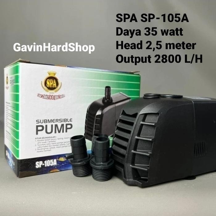POMPA CELUP POMPA HIDROPONIK KOLAM AIR MANCUR TIPE 105