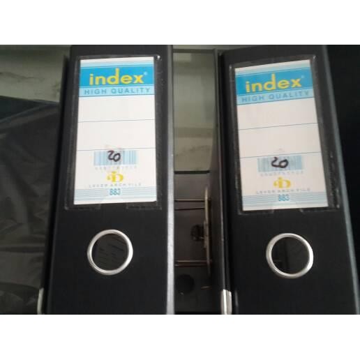 

ordner lever arch file index 1/2 folio kode 68