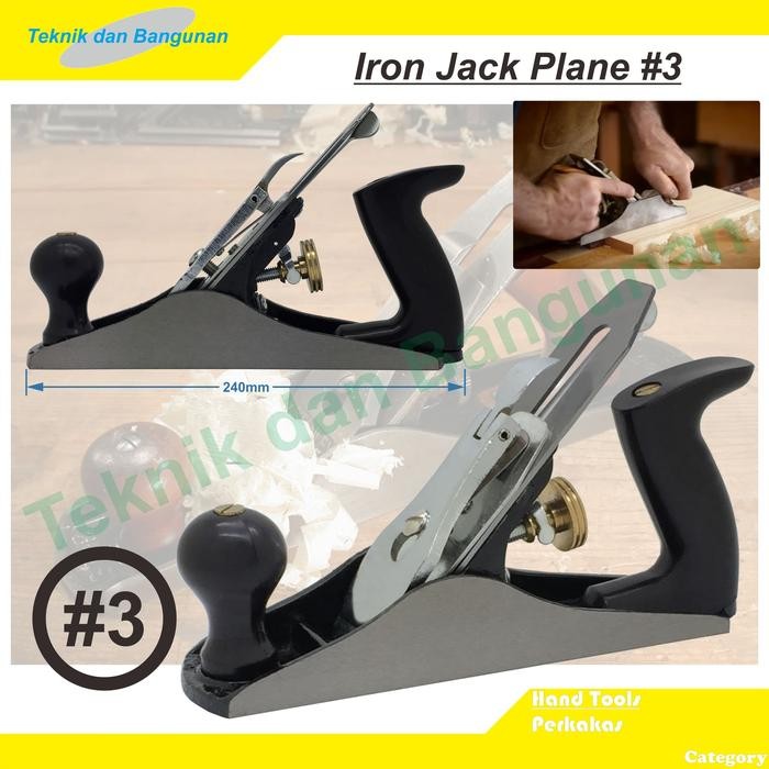 Ketam Kayu Serut Manual Besi #3 *