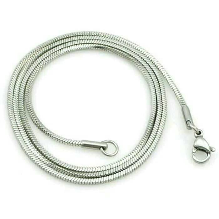 Kalung Titanium / Kalung Pria / Silver Necklace *