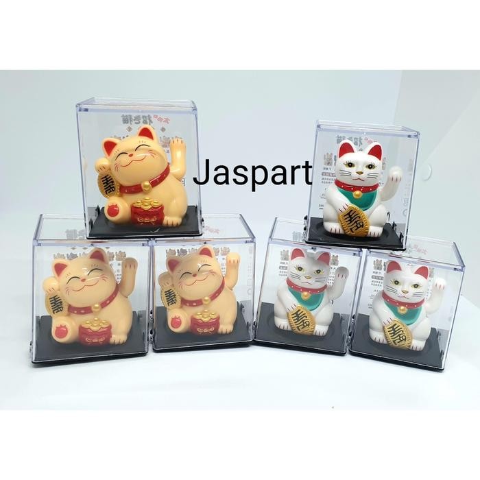 Kucing keberuntungan mini / patung kucing hoki MIKA CANTIK *
