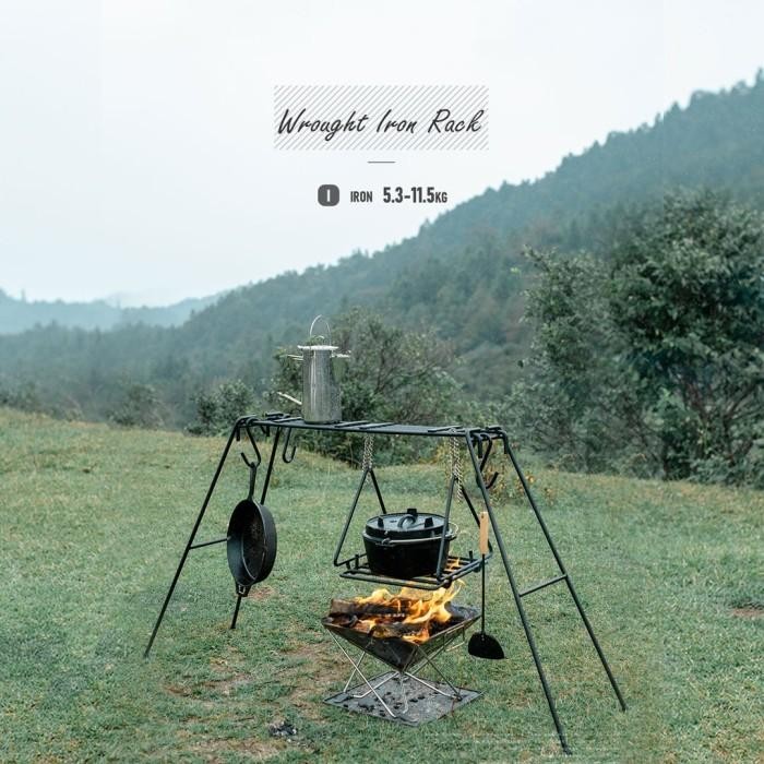 Rak Gantung Masak Naturehike NH20SK012 Small Cooking Iron Shelf