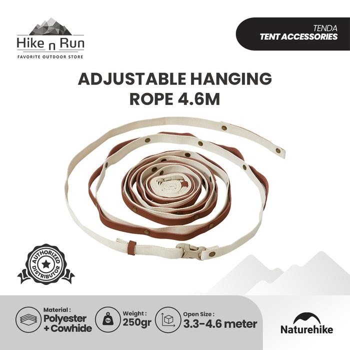 Tali Webbing Naturehike NH22PS003 Adjustable Hanging Rope 4.6m