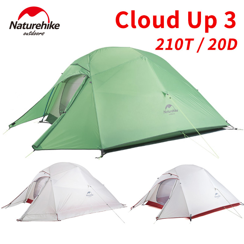 Naturehike Cloud Up 3 Person Tent Ultralight Camping Outdoor Hiking Travel Backpacking Shelter Tent