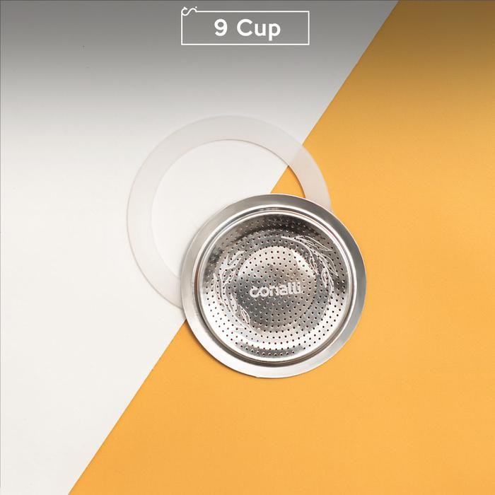 NEW Conalli Gasket Mokapot 9 Cup Spare Part Gasket Moka Pot Seal Karet