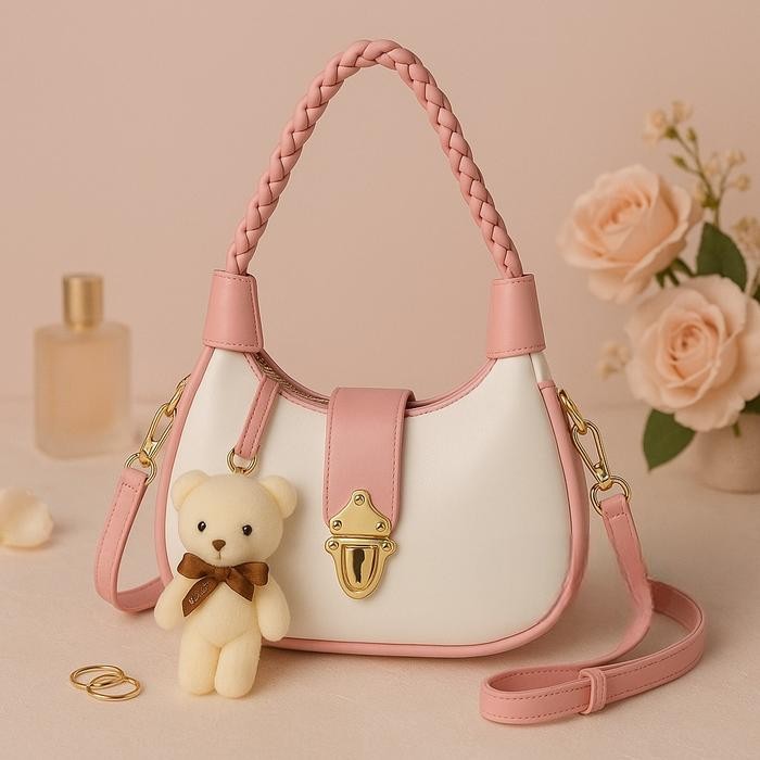 

EH752 Tas Selempang Wanita & Handbag wanita kekinian Tas Bulan Wanita Trendy Gratis Boneka PROMO