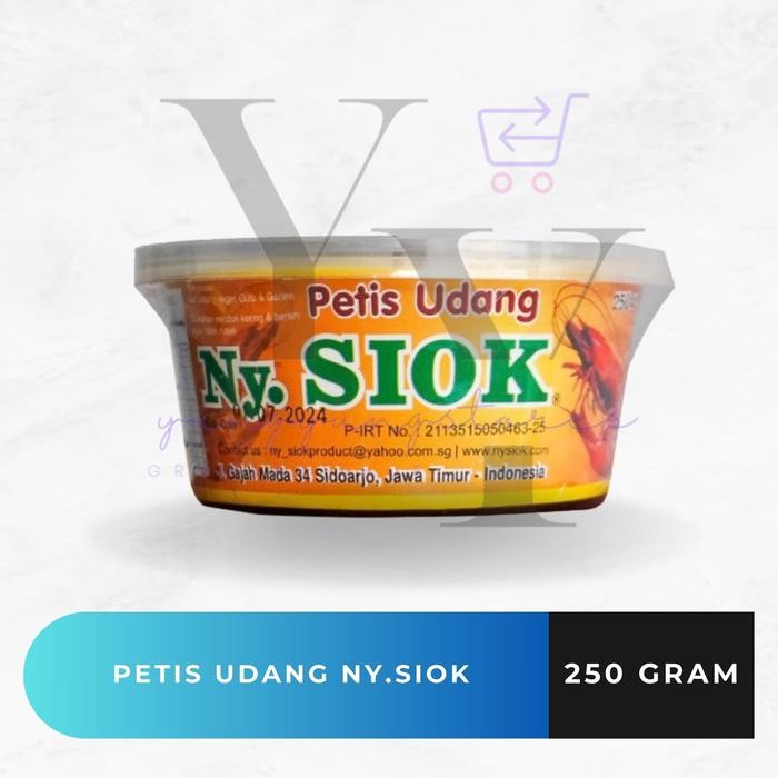 

Petis Udang / Shrimp Paste Ny Siok 250 Gram