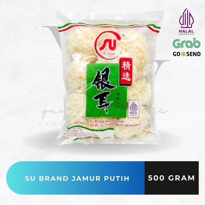 

Jamur Kuping Putih / White Fungus Su Brand 500 Gram
