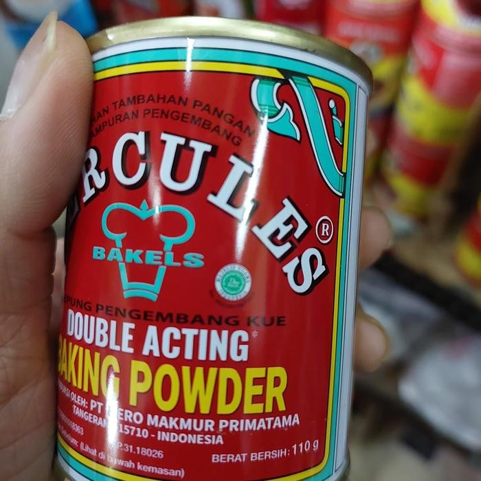 

[Kecil] Hercules Baking Powder Double Acting Kaleng 110 Gram