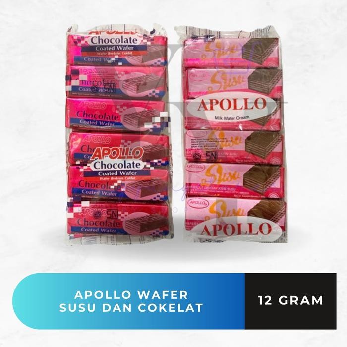 

Apollo Wafer Susu Dan Cokelat 12 X 12 Gram