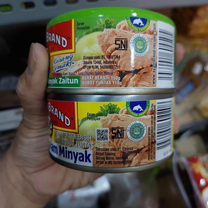 

Ayam Brand Tuna Chunks In Oil / Olive Oil / Flakes In Oil / Kari / Cabe 150 160 Gram