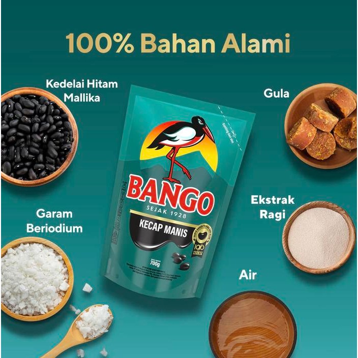 

1 Dus Isi 12 Bungkus Kecap Manis Bango Refill 700 Gram