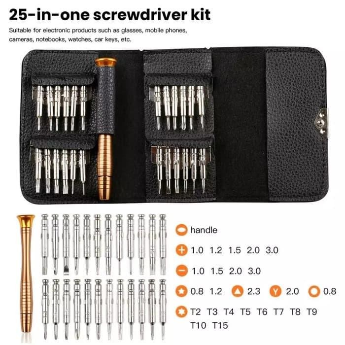 HX462 obeng servis satu set alat servis jam tangan hp perkakas alat servis HEMAT