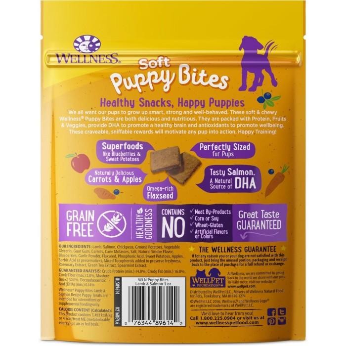 Wellness Soft Puppy Bites Lamb & Salmon -Dog Snack Treat Food Anjing L