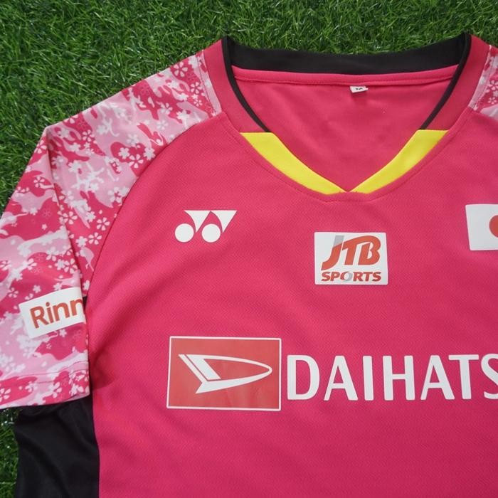 Jersey Badminton Japan Bunga Premium Terlaris Best Quality 100% Original