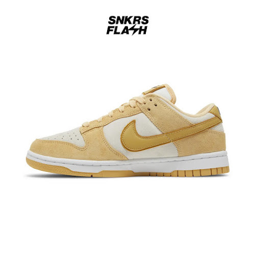 NIKE DUNK LOW LX CELESTIAL GOLD SUEDE Sepatu Sneakers Wanita - DV7411200 - Size 38.5
