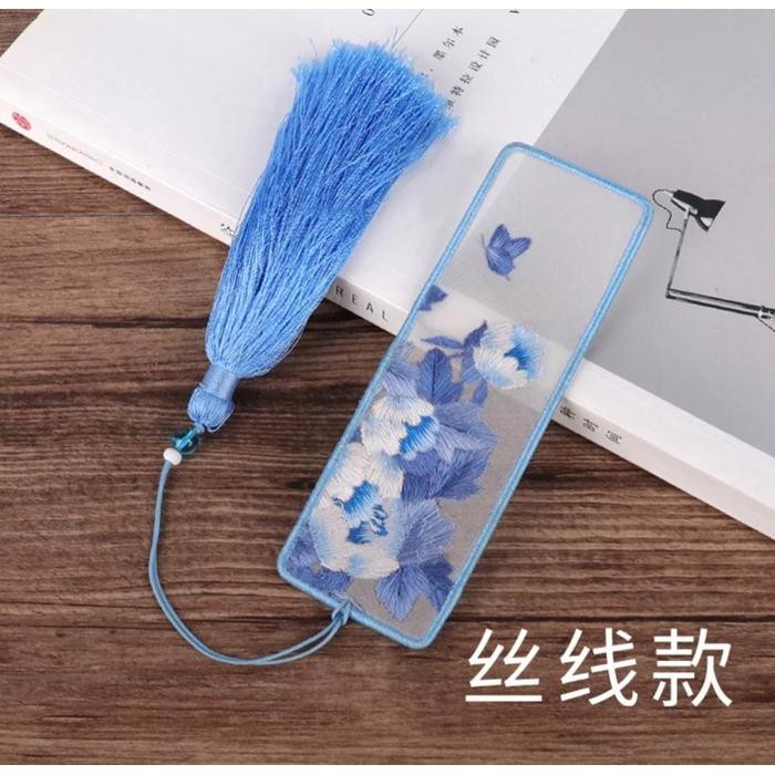 

~Cutevina~Embroidery Diy Sulam Kit Pembatas Buku 3 Warna