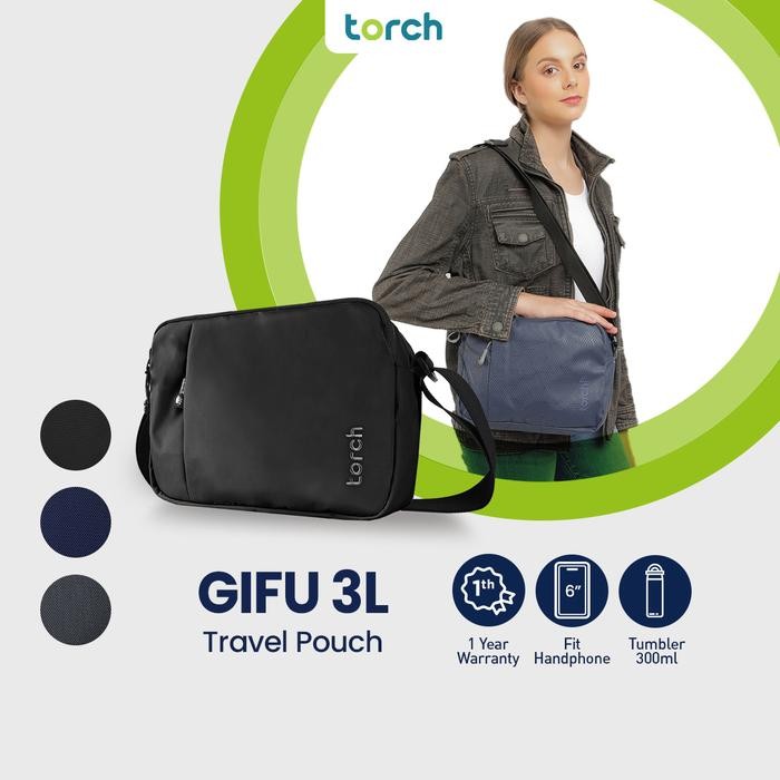 

EK944 Torch Tas Selempang Bahu Pria Wanita - Sling Bag Travel Pouch Gifu 3L BERGARANSI