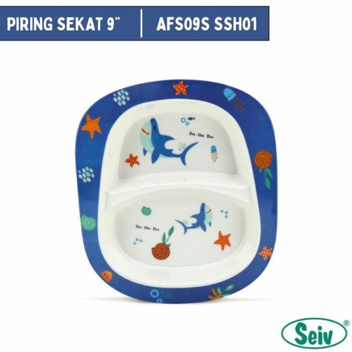 (Allthebest) PIRING MAKAN ANAK 9" SEKAT MELAMINE ONYX / PIRING BABY KARAKTER LUCU