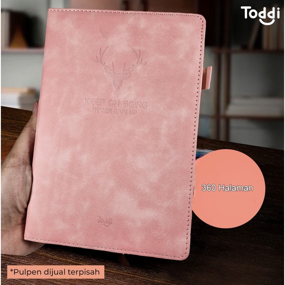 

Toolip Toddi Buku Jurnal Hardcover Notebook Diary 80 GSM 360 Halaman Grid - CW-5025