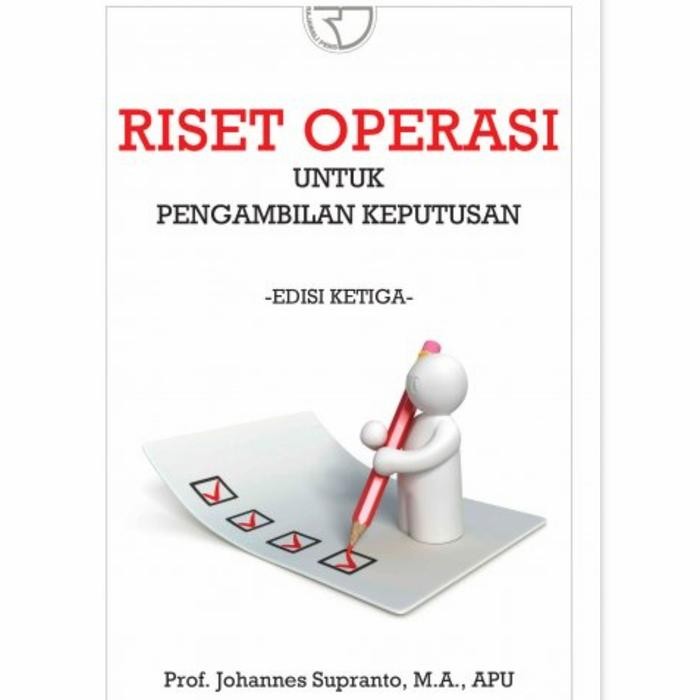 

SALE !!! BUKU RISET OPERASI UNTUK PENGAMBILAN KEPUTUSAN JOHANNES SUPRANTO READYY