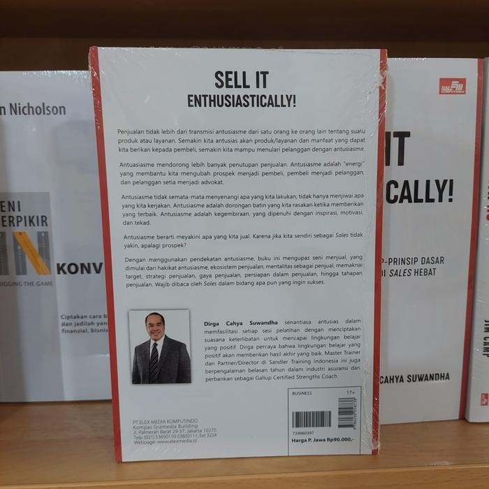 

SALE !!! BUKU SELL IT ENTHUSIASTICALLY PRINSIP PRINSIP DASAR MENJADI SALES HEBAT BY DIRGA CAHYA