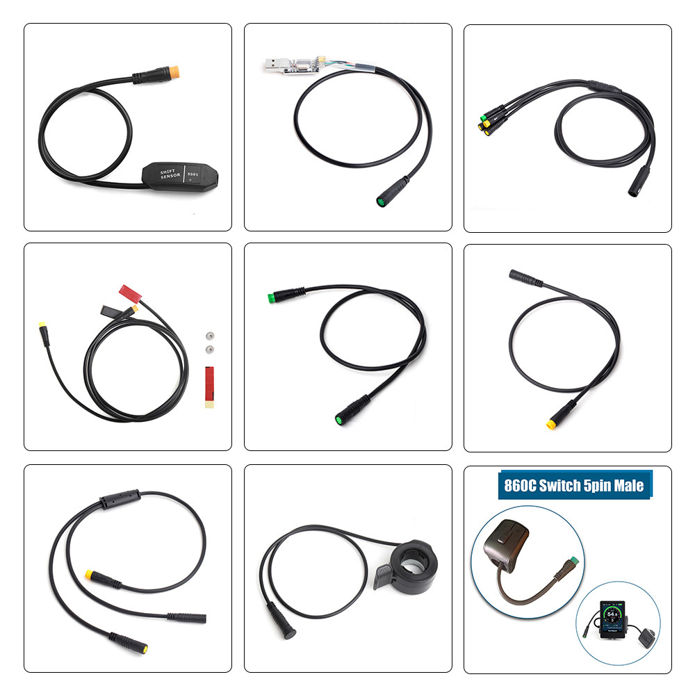 IMPORT E-bike Cable For Bafang/8FUN Motor Kits Gear Sensor USB Programming Hydraulic Brake Sensor