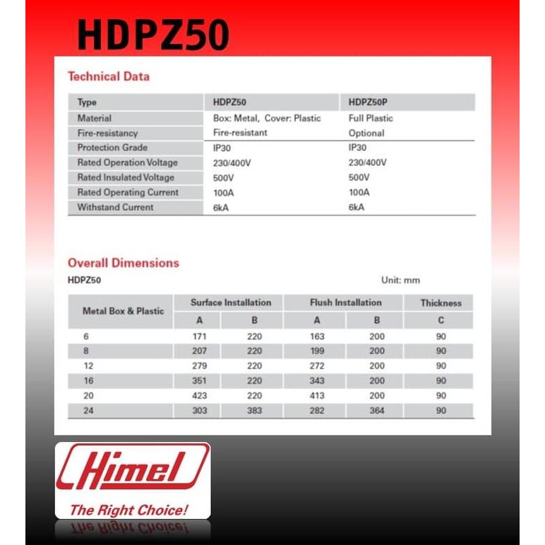 Himel Mcb Box 8 Group Inbow