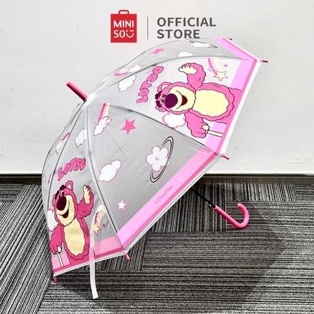 BEST SELLER Miniso X Disney Pixar Umbrella Payung Lipat Transparant Transparan Bening Lotso Long