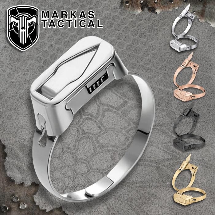 Cincin pisau mini cincin pelindung diri cincin pisau import cincin jari pertahanan diri *