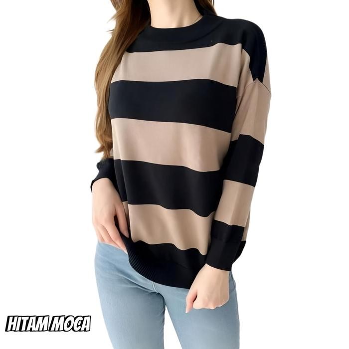 GEMMA KNIT TOPS ATASAN RAJUT WANITA Baju Knitwear Tebal Panjang *